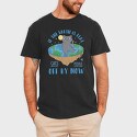 Bad Cat Flat Earth, Tricou Barbati (Unisex)