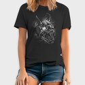 Creepy Skull Monochrome, Tricou Barbati (Unisex)