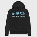 Heart Dolphin, Hanorac Oversize Barbati (Unisex)
