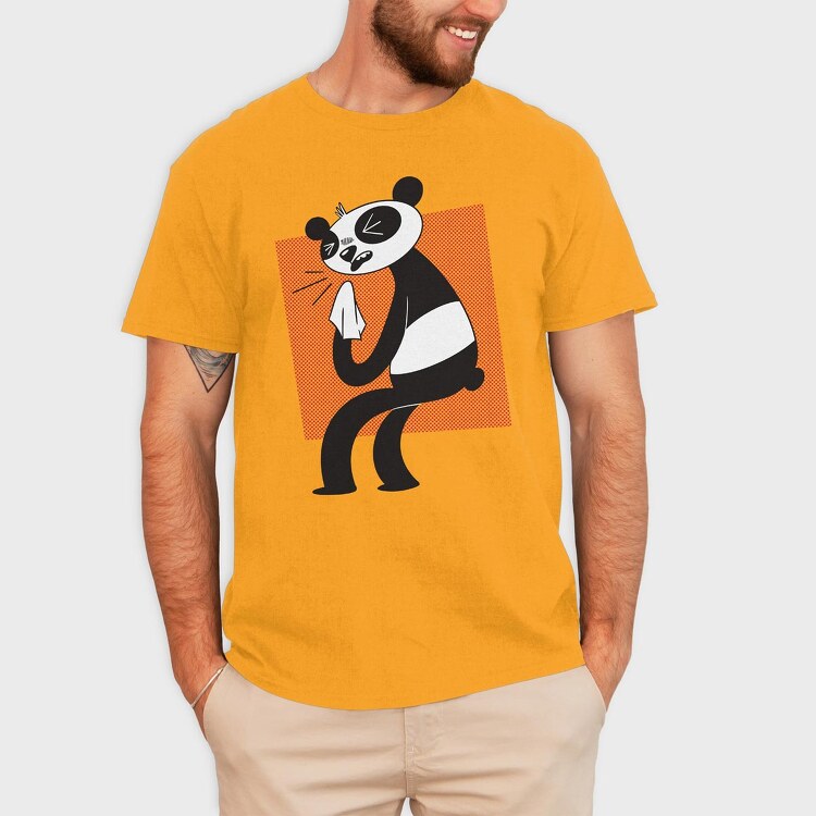 Allergic Panda, Tricou Barbati (Unisex)