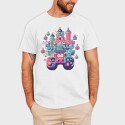 Castle Made Up With Gaming Controllers, Tricou Barbati (Unisex)