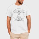 Vitruvian Man Football, Tricou Barbati (Unisex)
