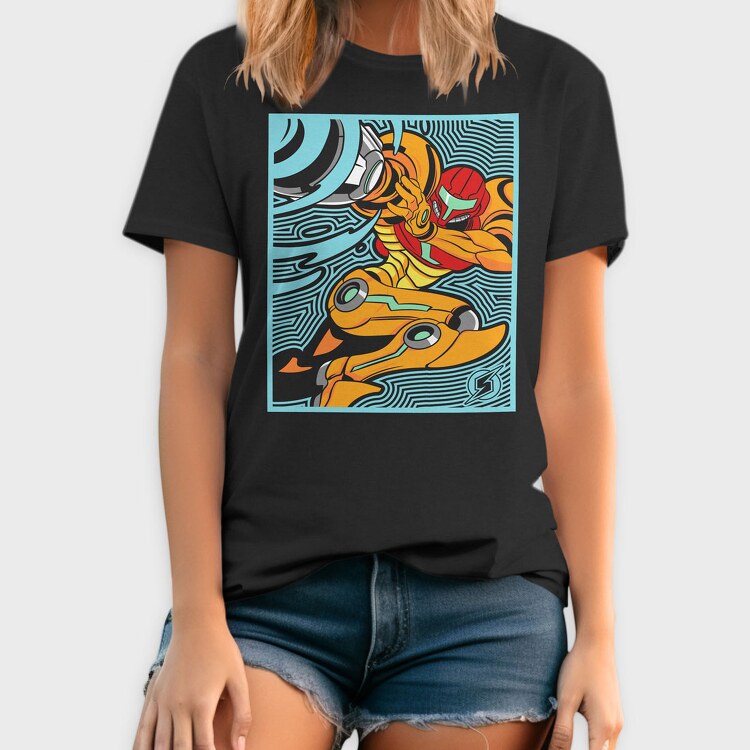 Samus Metroid Mini, Tricou Barbati (Unisex)