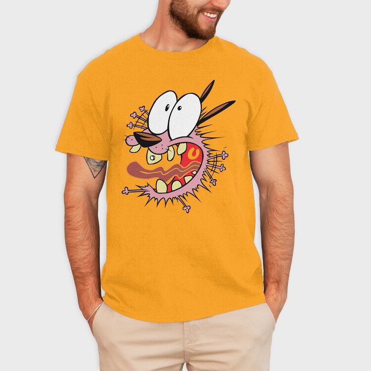 Cartoon Retro Courage the Cowardly Dog 2, Tricou Barbati (Unisex)