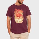 Flamingo Painting, Tricou Barbati (Unisex)