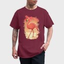 Flamingo Painting, Tricou Barbati (Unisex)