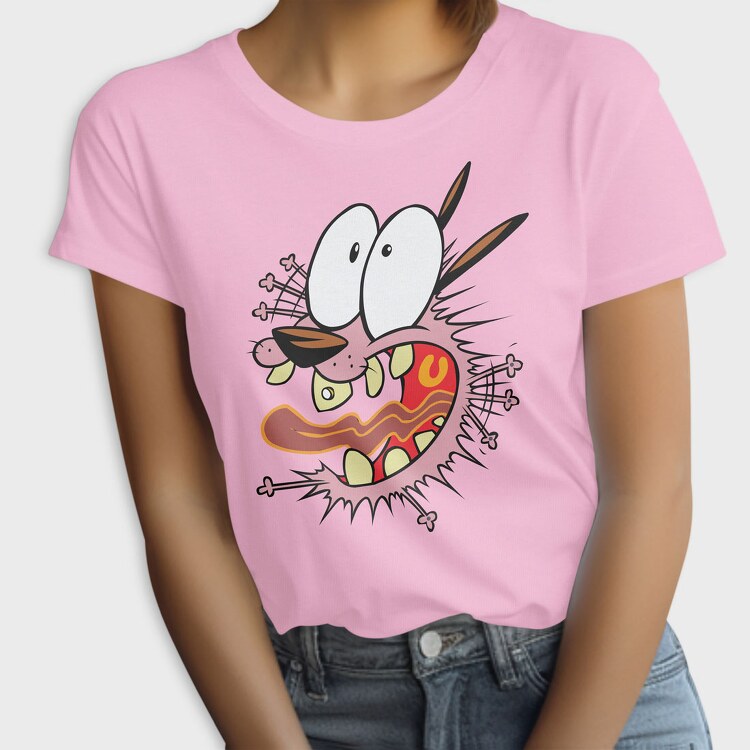 Cartoon Retro Courage the Cowardly Dog 2, Tricou Femei