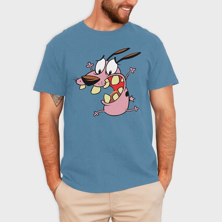 Cartoon Retro Courage the Cowardly Dog 3, Tricou Barbati (Unisex)