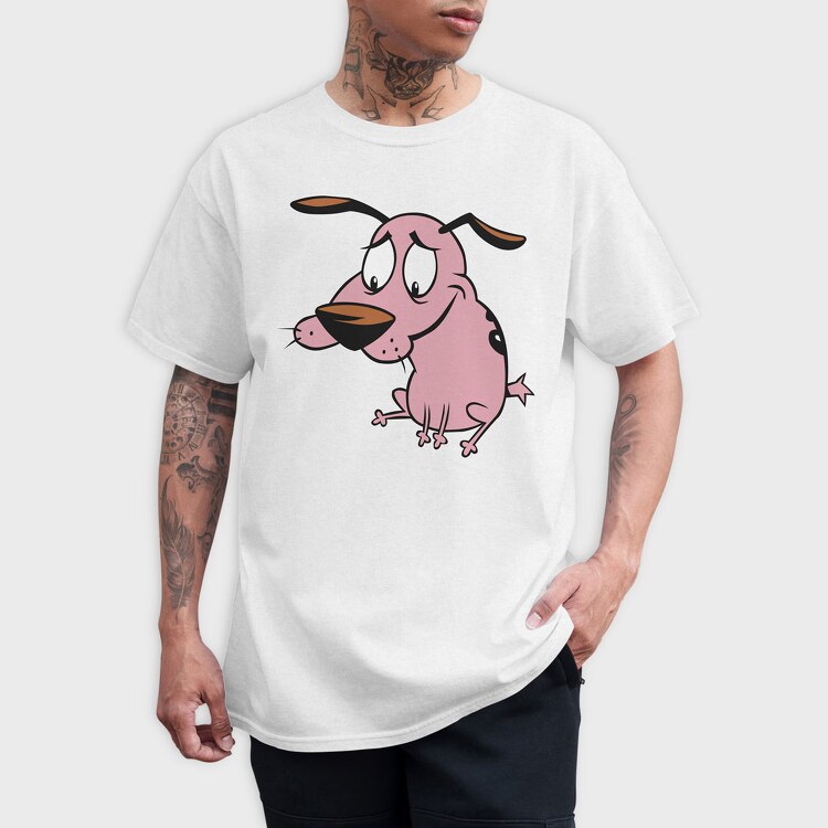 Cartoon Retro Courage the Cowardly Dog 4, Tricou Barbati (Unisex)
