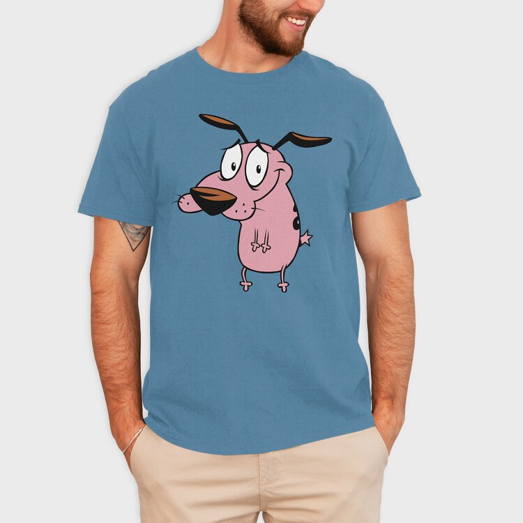 Cartoon Retro Courage the Cowardly Dog 5, Tricou Barbati (Unisex)