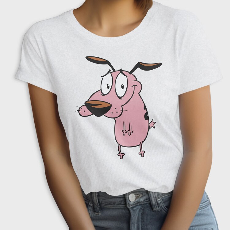 Cartoon Retro Courage the Cowardly Dog 5, Tricou Femei