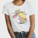 Cartoon Retro Cow and Chicken 1, Tricou Femei