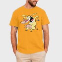 Cartoon Retro Cow and Chicken 3, Tricou Barbati (Unisex)