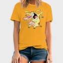 Cartoon Retro Cow and Chicken 3, Tricou Barbati (Unisex)