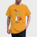 Cartoon Retro Cow and Chicken 5, Tricou Barbati (Unisex)