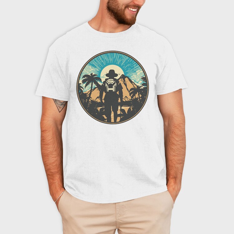 Hiking Palm Trees, Tricou Barbati (Unisex)