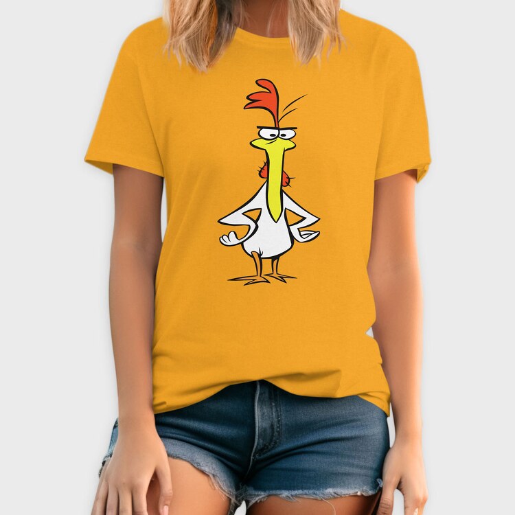 Cartoon Retro Cow and Chicken 6, Tricou Barbati (Unisex)