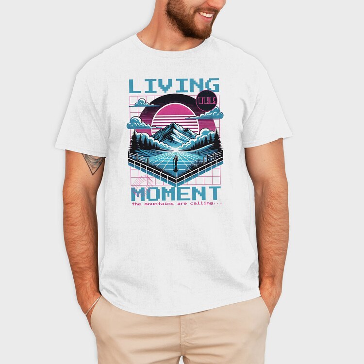 Hiking Vaporwave, Tricou Barbati (Unisex)