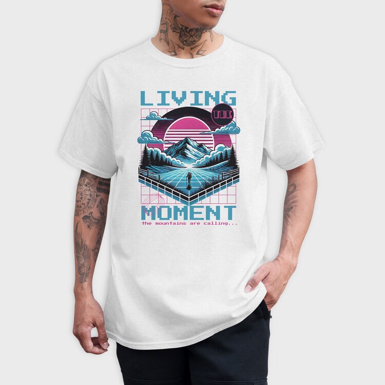 Hiking Vaporwave, Tricou Barbati (Unisex)