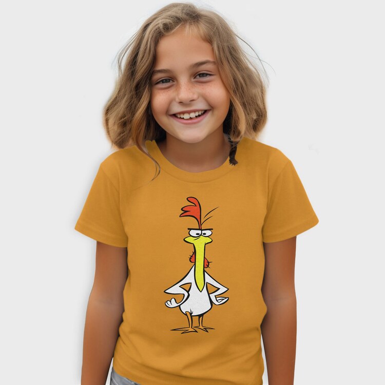 Cartoon Retro Cow and Chicken 6, Tricou Copii