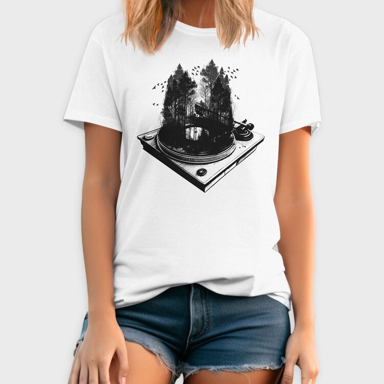 Tur Ntable Forest, Tricou Barbati (Unisex)