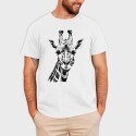 Giraffed Black and White, Tricou Barbati (Unisex)