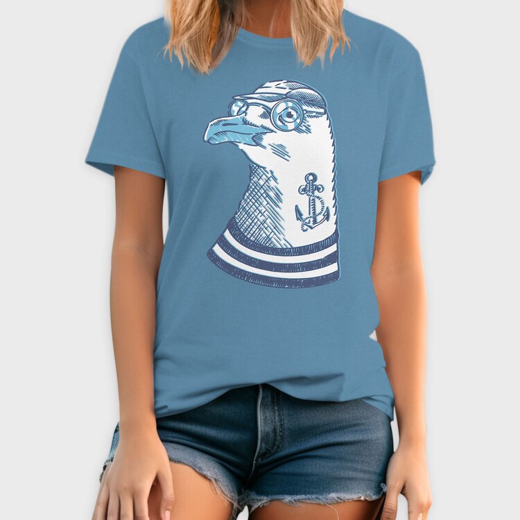 Hipster Seagull, Tricou Barbati (Unisex)