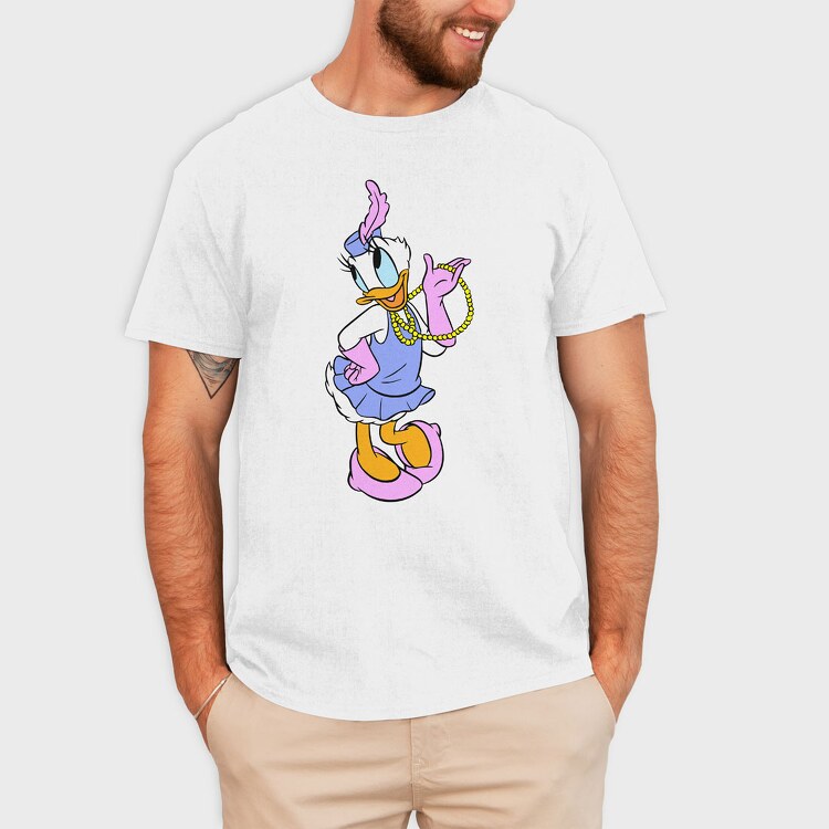 Cartoon Retro Daisy Duck 4, Tricou Barbati (Unisex)