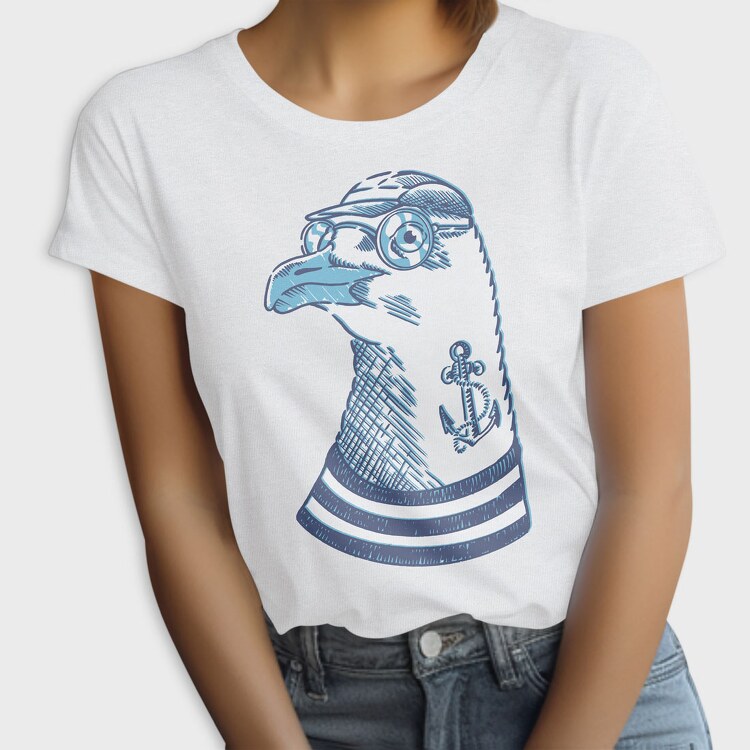 Hipster Seagull, Tricou Femei