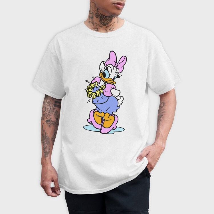 Cartoon Retro Daisy Duck 5, Tricou Barbati (Unisex)