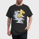 Banana Riding Unicorn, Tricou Barbati (Unisex)