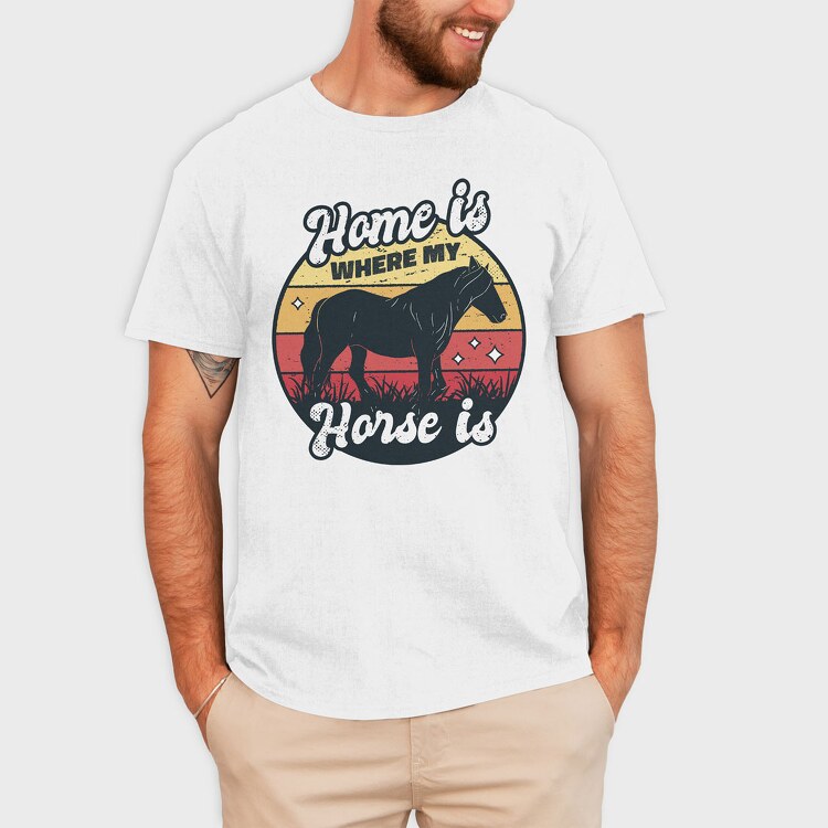 Home Horse, Tricou Barbati (Unisex)