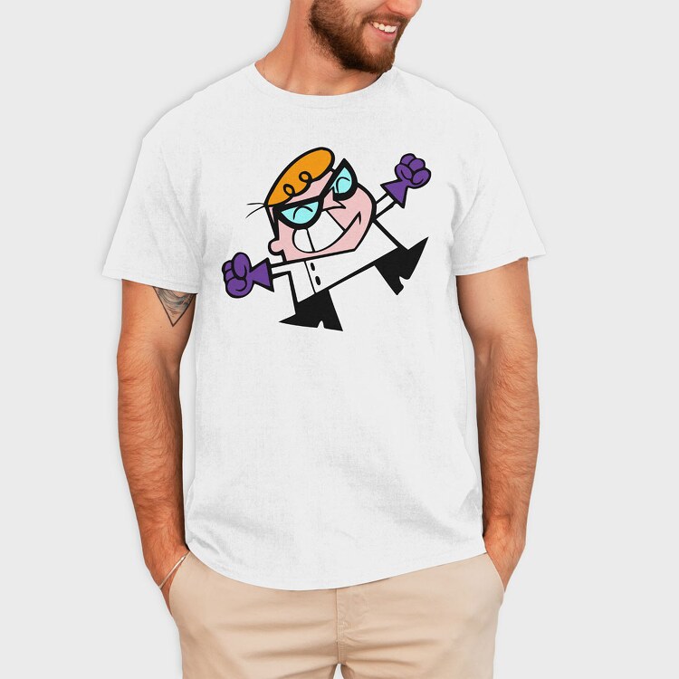 Cartoon Retro Dexter Laboratory 1, Tricou Barbati (Unisex)