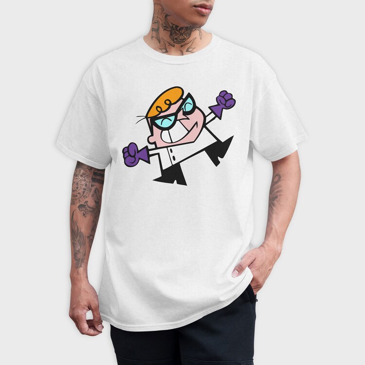 Cartoon Retro Dexter Laboratory 1, Tricou Barbati (Unisex)