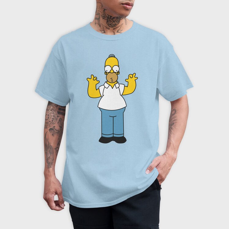 Homer Simpson 1, Tricou Barbati (Unisex)