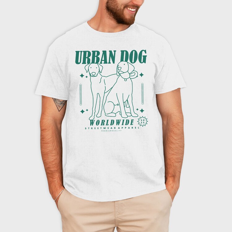 Urban Dog 2, Tricou Barbati (Unisex)