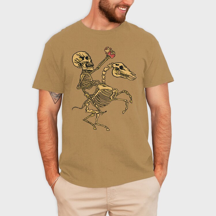 Skull Riding, Tricou Barbati (Unisex)
