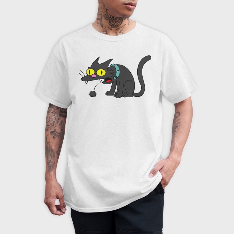 Vector Simpsons Cat, Tricou Barbati (Unisex)