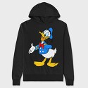 Cartoon Retro Donald Duck 2, Hanorac Oversize Barbati (Unisex)