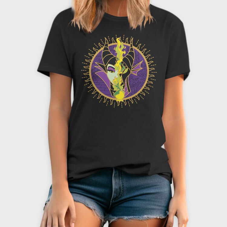 Villanas Disney Malefica B, Tricou Barbati (Unisex)