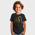 Girl Dog Silhouette, Tricou Copii