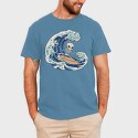 Skull Surfing, Tricou Barbati (Unisex)