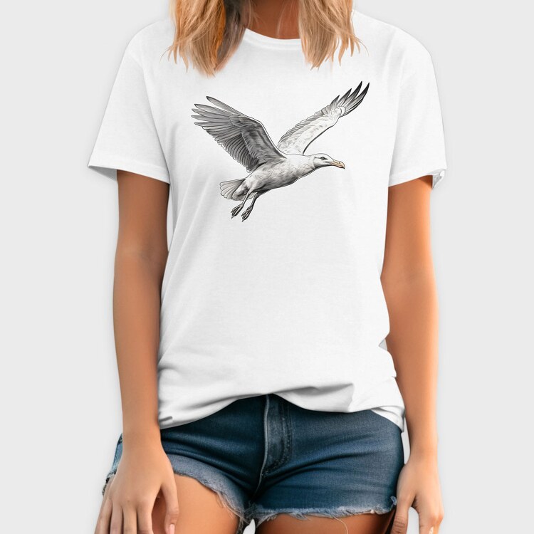 Flying Seagull 2, Tricou Barbati (Unisex)