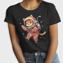 Cute Cat in Space, Tricou Femei