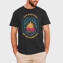 Life Is Better by the Campfire, Tricou Barbati (Unisex)