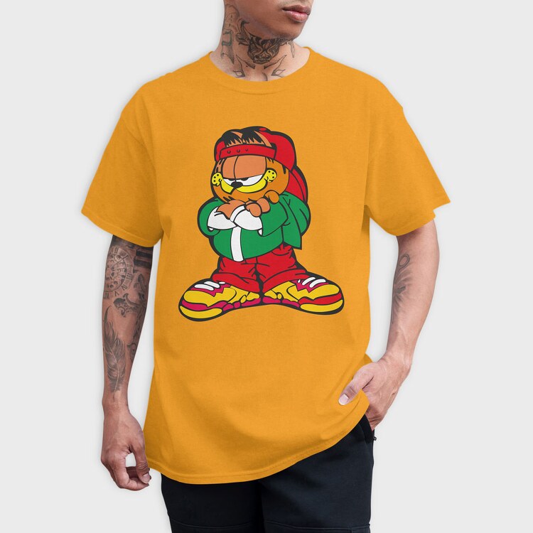 Cartoon Retro Garfield 2, Tricou Barbati (Unisex)
