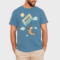 Girl Swinging on a Cassette Tape, Tricou Barbati (Unisex)