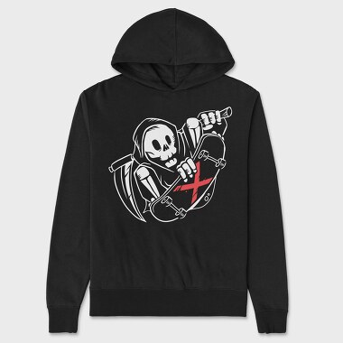 Grim Reaper Skate, Hanorac Oversize Barbati (Unisex)
