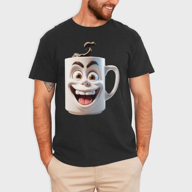 Coffe Crazy Screaming, Tricou Barbati (Unisex)