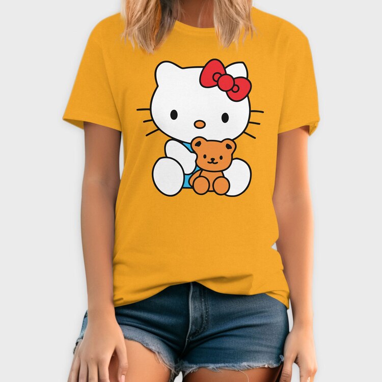 Cartoon Retro Hello Kitty 5, Tricou Barbati (Unisex)
